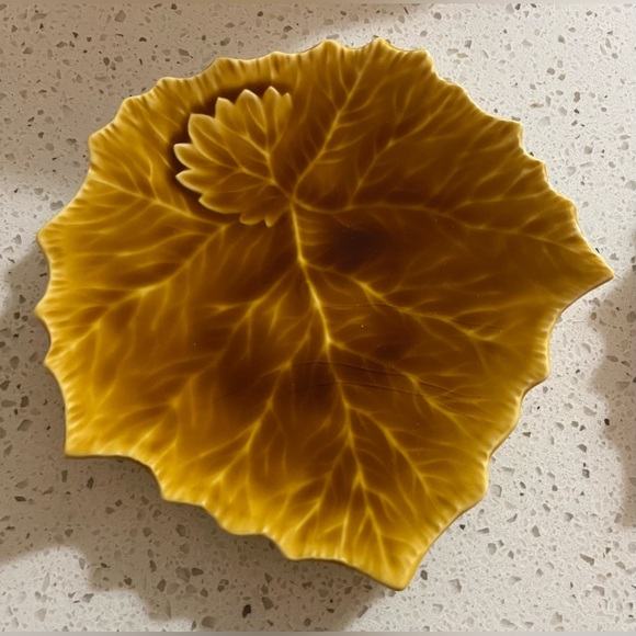 Williams-Sonoma Leaf 4 Appetizer Plates Set Made In Italy Fall Thanksgiving - Picture 6 of 9